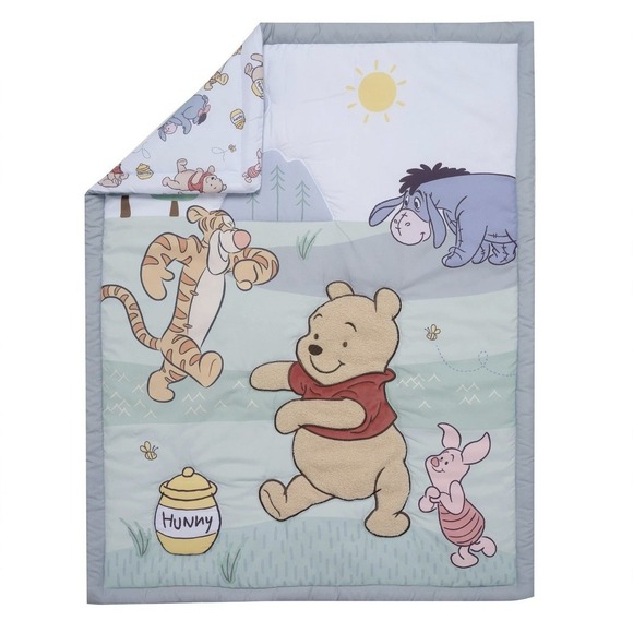 Bedtime Originals Disney Baby Winnie the Pooh & Friends 3-pc Crib Bedding Set - Picture 3 of 10